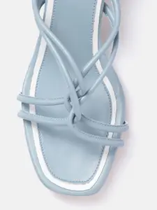 DressBerry Women Blue Solid Block Heels