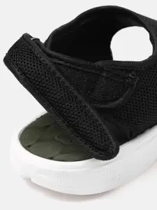 The Roadster Lifestyle Co Women Black Self-Design Sports Sandals with Cut-Outs