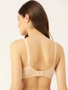 Lady Lyka Nude-Coloured Solid Non-Wired Non Padded T-shirt Bra LIBERTY-03