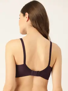 Lady Lyka Burgundy Solid Non-Wired Non Padded Everyday Bra LIBERTY-04