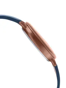 CASIO Enticer Ladies Navy Blue Leather Analogue Watch A1814