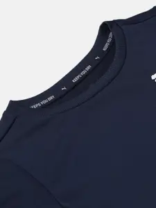 Puma Boys Navy Blue ACTIVE Small Logo Indigo T-shirt