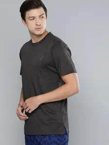 Puma Men Charcoal Grey Solid dryCell Round Neck Training Sustainable T-shirt