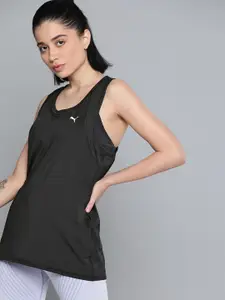 Puma Women Black Solid Train Favorite Tank Top