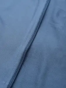 Reebok Men Blue Printed Training Hustle Track Jacket