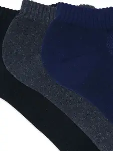 Socksxpress Men Pack of 3 Assorted Solid Ankle Length Socks