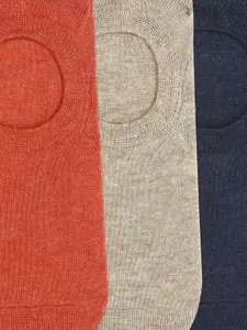 Socksxpress Men Pack of 3 Assorted Cotton Shoe Liners