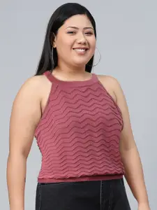 The Roadster Lifestyle Co Pink Pure Cotton Top With Raglan Sleeves