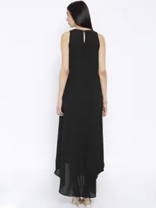 Tokyo Talkies Black Polyester Maxi Dress