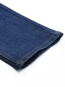 WROGN Men Blue Slim Fit Mid-Rise Clean Look Stretchable Jeans