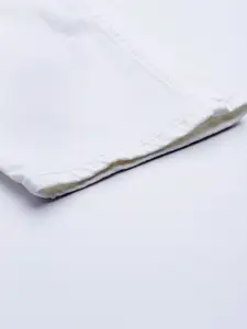 Roadster Women White Straight Fit Stretchable Jeans