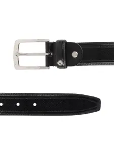 Allen Solly Men Black Solid Leather Belt
