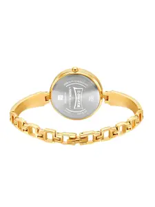 Sonata Women Gold-Toned Analogue Watch 8166YM01-Silver