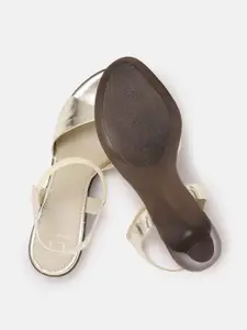 Carlton London Women Gold-Toned Solid Heels