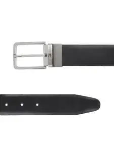 Tommy Hilfiger Men Navy Blue & Brown Solid Reversible Leather Belt