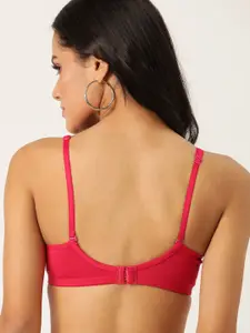 DressBerry Pink Solid Non-Wired Non Padded T-shirt Bra LA03-03