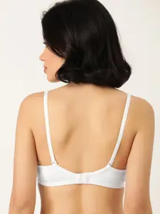 DressBerry White Solid Non-Wired Non Padded Everyday Bra LA04-05