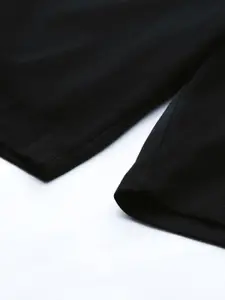 Harvard Men Black Solid Mid-Rise Regular Shorts