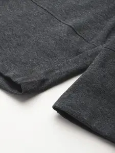 Harvard Men Charcoal Grey Mid-Rise Regular Shorts