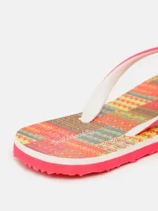 DressBerry Women Multicoloured Aztec Print Thong Flip-Flops