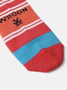WROGN Men Set of 3 Striped Above Ankle Length Socks