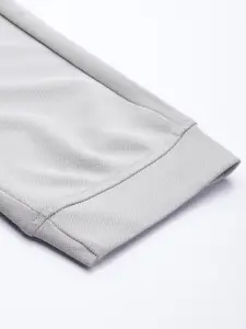 WROGN ACTIVE Men White & Grey Printed Jogger Fit Joggers