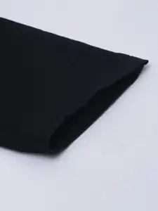 Roadster Men Black Regular Fit Solid Trousers