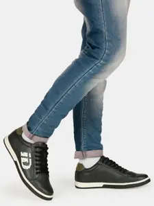 iD Men Black Lace Up Casual Shoes