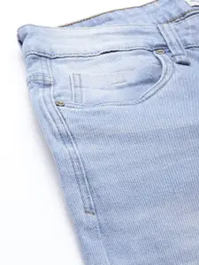 Roadster Men Blue Slim Fit Heavy Fade Stretchable Jeans