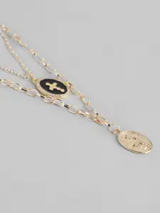 justpeachy Gold-Plated Layered Necklace