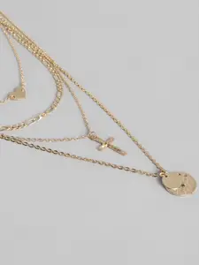 justpeachy Gold-Plated Layered Necklace