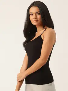 Amante Women Black Solid Camisole LIN77001