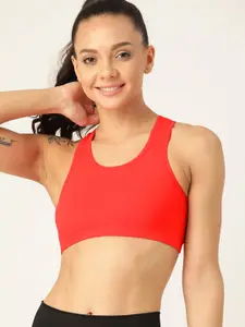 DressBerry Red Workout Bra Medium Coverage