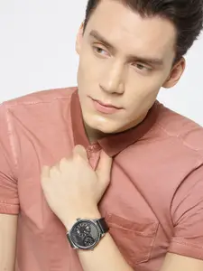 GIORDANO Men Black Analogue Watch C1056-04