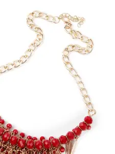 ODETTE Artificial Beads Gold-Plated Necklace