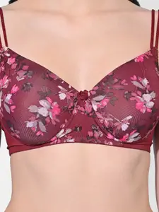 FIMS Pack Of 2 Lightly Padded Seamless Full Coverage Everyday Bra With All Day Comfort