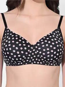 FIMS Pack Of 2 Printed Full Coverage Lightly Padded Everyday Bra All Day Comfort