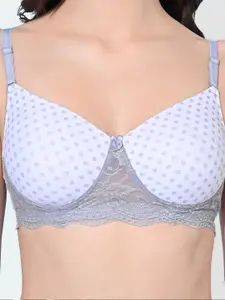 FIMS Pack Of 2 Printed Full Coverage Lightly Padded Everyday Bras All Day Comfort