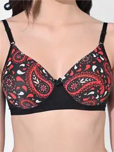 FIMS Pack Of 2 Printed Full Coverage Lightly Padded Everyday Bras All Day Comfort