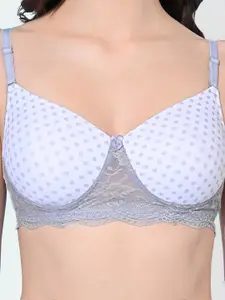 FIMS Pack Of 2 Printed Full Coverage Lightly Padded Everyday Bras All Day Comfort