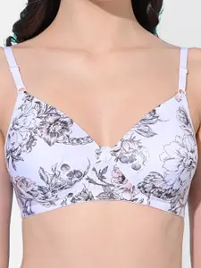 FIMS Pack Of 2 Floral Printed Full Coverage Lightly Padded Bra