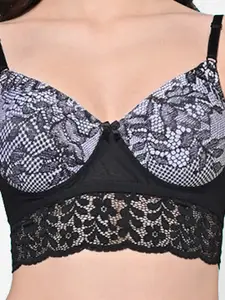 FIMS Pack Of 2 Printed Full Coverage All Day Comfort Bra BRA_SLK-N_Rani_SLK