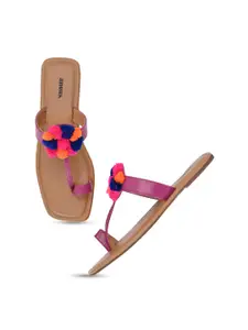 Anouk Ethnic Embellished One Toe Flats