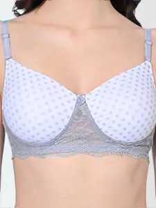 FIMS Pack Of 2 Checked Bra Full Coverage Lightly Padded