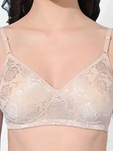 FIMS Pack Of 2 Self Design Bras Full Coverage Lightly Padded