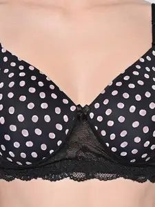 FIMS Pack Of 2 Floral Printed Full Coverage Lightly Padded Bra With All Day Comfort