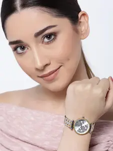 GIORDANO Women Silver-Toned Analogue Watch 2839-33