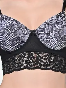 FIMS Pack Of 2 Printed Full Coverage Lightly Padded Everyday Bra With All Day Comfort