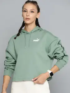 Puma Essentials Tape Drop Shoulder Sleeves Hooded Sweatshirt
