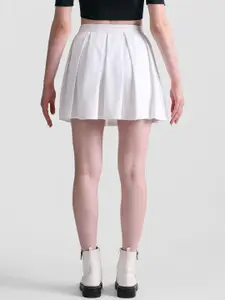 ONLY Onlterm Pleated A-Line Mini Skirt